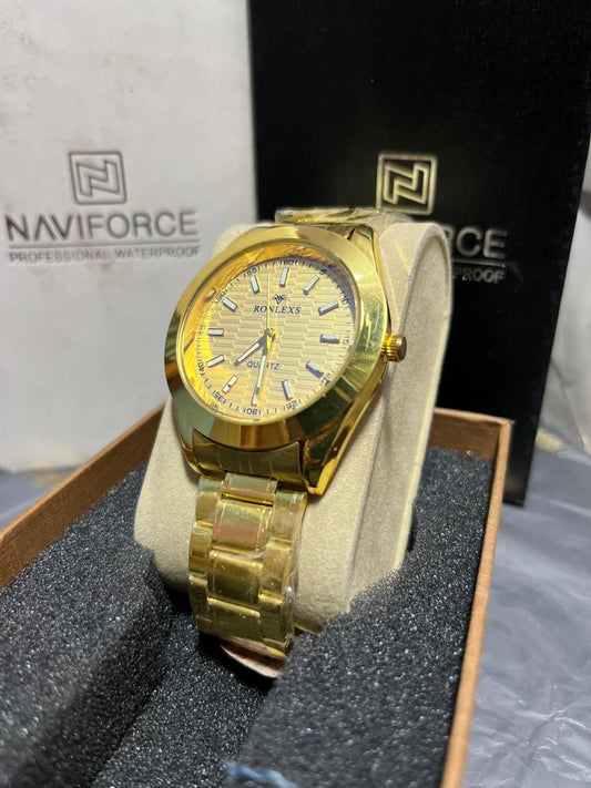 Rolexs Gold Quartz Watch – Premium Luxury Look at Budget Price