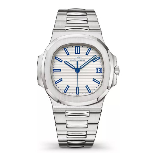 Patek Philippe Silver Classic – White Dial with Date Display